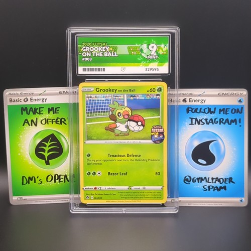 Grookey on the Ball graded ACE 9 for sale on eBay
