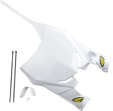 Cycra Stadium Front Number Plate White #1CYC-0704-42 for Suzuki RM-Z450/RM-Z250