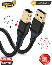 Printer Cable 3/6/10/20 Feet USB Printer Cable USB 2.0 Type A Male to B Male