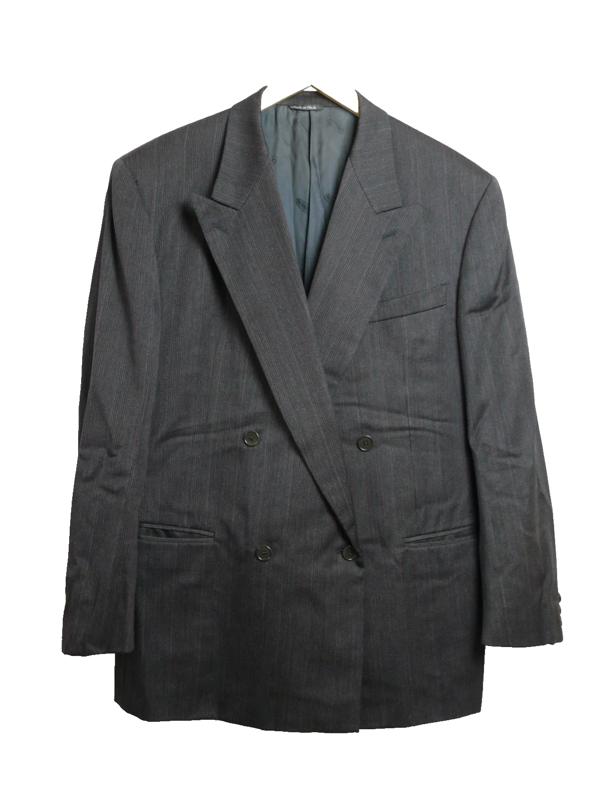 Missoni Uomo Double Breasted Wool Jacket Blazer - Brown - Size M