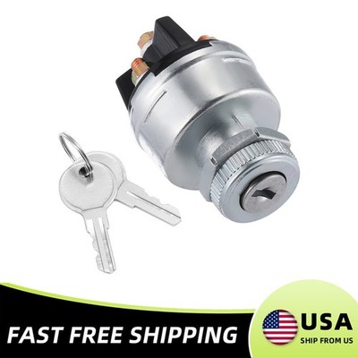 Ignition Key For Car Tractor Trailer Auto 12V-24V Ignition Key Starter Switch