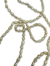 Vintage Genuine Fresh Water Rice Pearls Classic Necklace