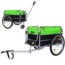 Aluminum Bike Cargo Trailer 220 lbs Folding Bicycle Wagon Cart 20" Wheels