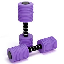 Aquatic Exercise Dumbbells, Water Weights for Pool Exercise, 2PACK EVA Foam W...