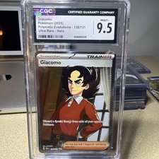 PSA 9 GIACOMO 138/131 - PRISMATIC EVOLUTIONS ULTRA RARE HOLO - MINT