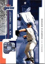 2001 Fleer Game Time #60 Roger Clemens baseball card 6NNNN