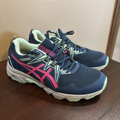 Asics Womens Gel Venture 8 1012B230 Blue Running Shoes Sneakers Size 8 EUC