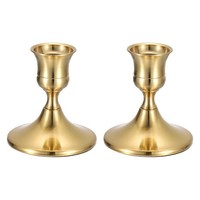 2 StüCk Kegel Kerzenhalter Kerzenhalter Stehen Metall Stick Kerzenhalter Goldene