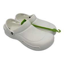 Crocs Bistro Work Clogs Mens Sz 13 White Slip Resistant Shoes 10075-100