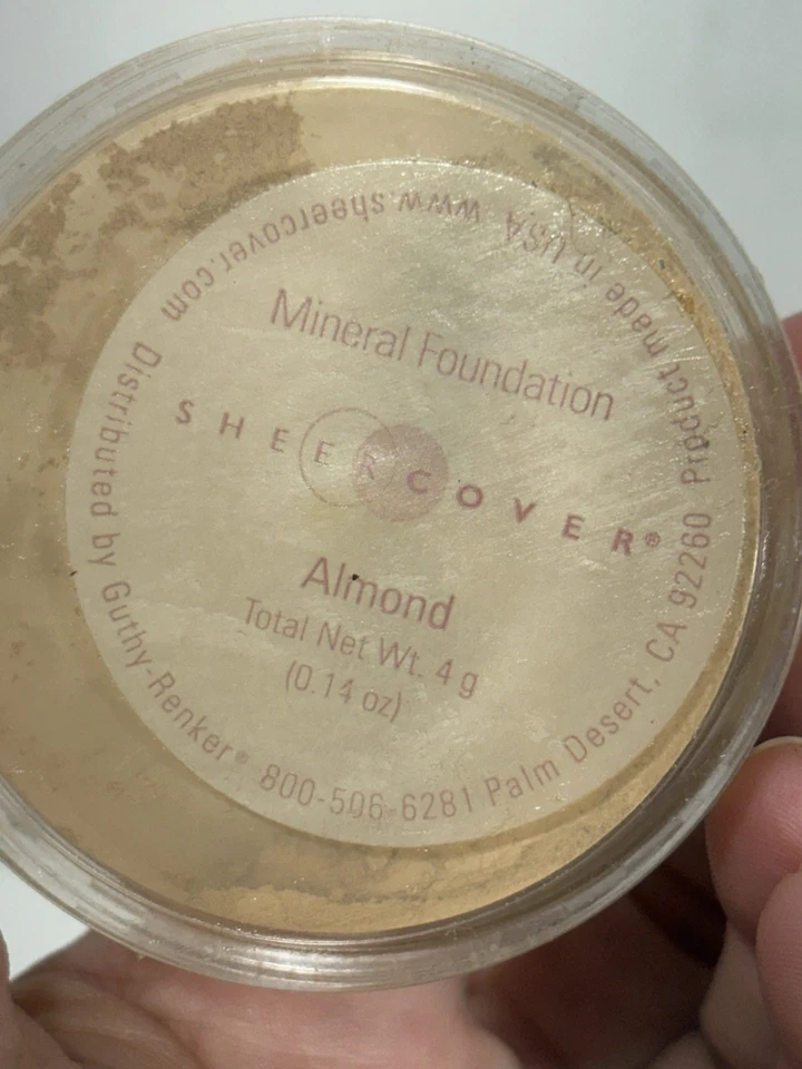 Sheer Cover ALMOND Mineral Foundation Sheercover 4g /.14 oz. RARE Read Desc* - Image 4 of 4