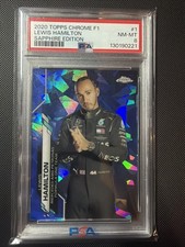 2020 Topps Chrome Sapphire Formula 1 F1 Lewis Hamilton Portrait PSA 8 #1