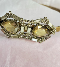Gold tone headband evening vintage