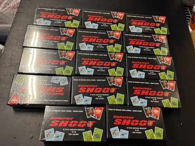 NEW SEALED 14X LOT WHOLESALE SPLATTER SHOOT 1ST PERSON SHOOTER CARD BOARD GAME