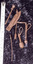 Vintage MARX JOHNNY WEST BEST OF THE WEST SERIES GERONIMO 6 Weapons Spear Items