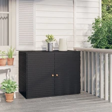 Garden Storage Cabinet Black