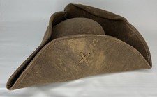 Elope Deluxe Jack Sparrow Pirate Hat RN#91951 Brown Mold Formed Cosplay Booty