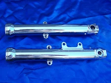 HARLEY CHROME 39mm FORK SLIDER LEGS FOR 00-07 XL & '00-'03 FXD MODELS