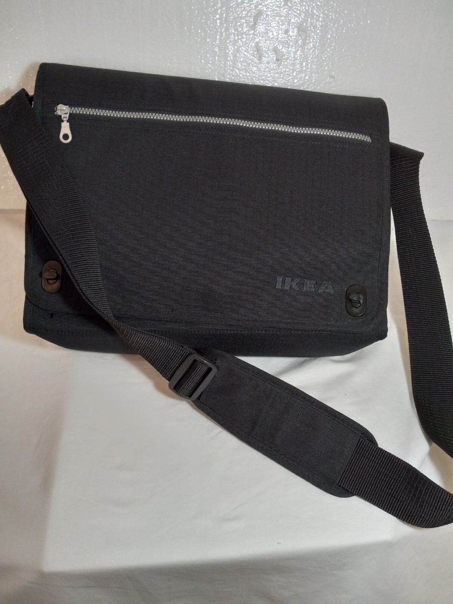 Ikea Black Messenger Bag Computer Laptop Carry Charger | eBay Ikea Black Messenger Bag Computer Laptop Carry Charger | eBay