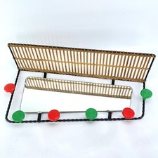 MID-CENTURY Wandgarderobe mit Spiegel Vintage Garderobe 50er Jahre