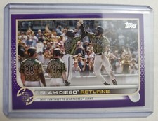 2022 Topps Series 1 Purple Parallel Slam Diego Returns San Diego Padres #125