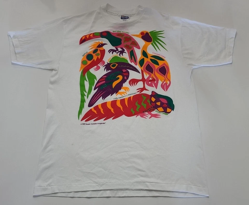 Camiseta Susan Costello Imagimals 1989 puntada única talla XL NOS vintage (1A) ⬇️ Foto 4 de 4