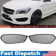 2PCS Front Bumper Fog Light Grille For Mercedes Benz W117 CLA250 CLA45 2014-16