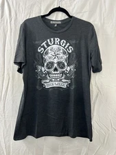 Sturges Bike Week 2016 T-shirt (Unisex XL) Black Sugar Skull Hot Leathers