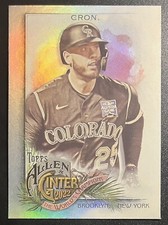 CJ CRON Silver Portrait Hot Box Foil 2022 Topps Allen & Ginter #268 Rockies