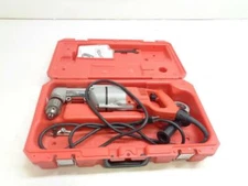 USED MILWAUKEE 1/2" HEAVY DUTY RIGHT ANGLE DRILL KIT 7AMP 3107-6 SR