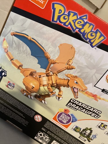 MEGA Construx Wonder Builders Pokémon Charizard Orange Dragon Building Kit - Picture 7 of 8