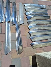 1965 66 67 68 Chevy Impala Buiick Olds  Bench Seat Trim  Upper Aluiminuim