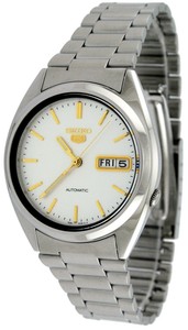 Seiko 5 SNXG47 Men's Stainless Steel Silver Dial Day Date Automatic Watch |  eBay