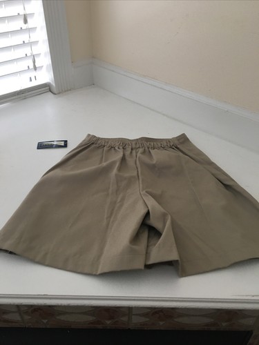 PLEAT FRONT SKORT UNIVERSAL SCHOOL UNIFORM Khaki Size 16 - Picture 4 of 4