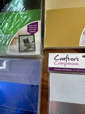 Crafters Companion Luxury Cardstock Glitter Matt Mirror Craft Paper New