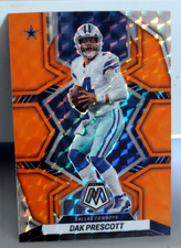 Dak Prescott Orange Reactive Prizm #52 Dallas Cowboys 2022 Mosaic Mississippi