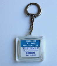 PORTE CLES publicitaire VISIOMATIC LADEN MACHINES A LAVER REFRIGERATEURS cygne