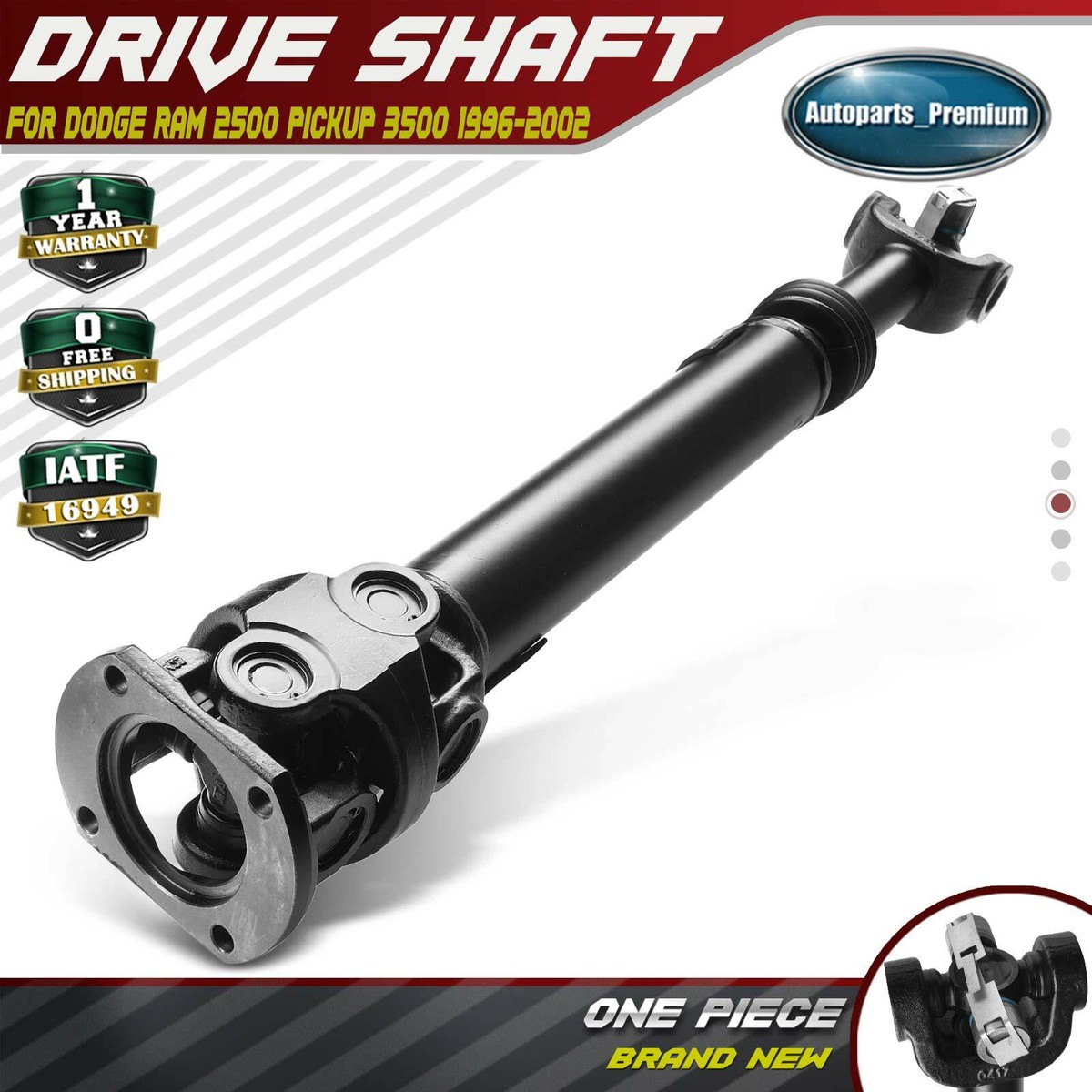 Front Driveshaft Prop Shaft Assembly for Dodge Ram 2500 3500 96-02 Auto  Trans. | eBay