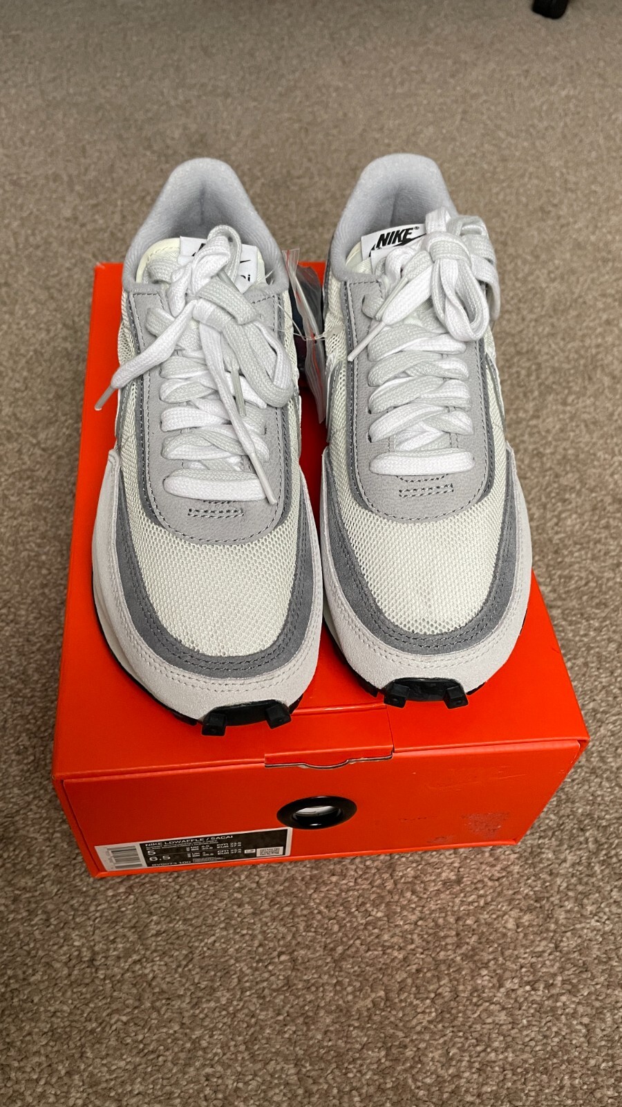 SACAI X NIKE Nike x Sacai LD Waffle [SUMMIT BIANCO GRIGIO] [UK4.5 US5 EU37.5]