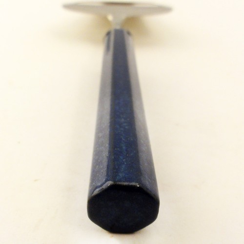 DENBY BLUE CHEESE SLICER 9.2" Hexagonal Stone & Steel NEW NEVER USED England - Picture 2 of 2