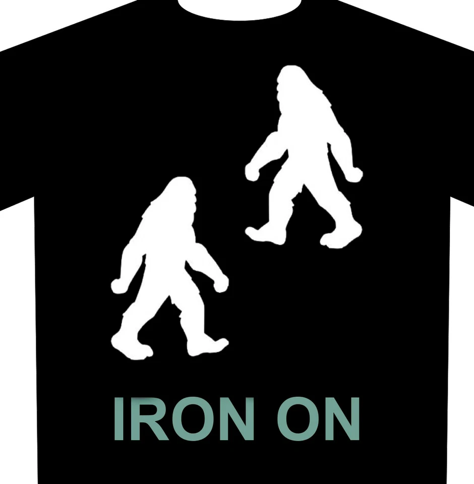 Bigfoot Iron-Ons - Fabric Heat Transfer Graphic - Image 2 of 2