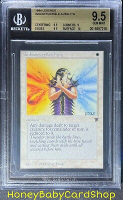 MTG Legends 1994 Indestructible Aura BGS 9.5 GEM MINT Old School 93/94 ...