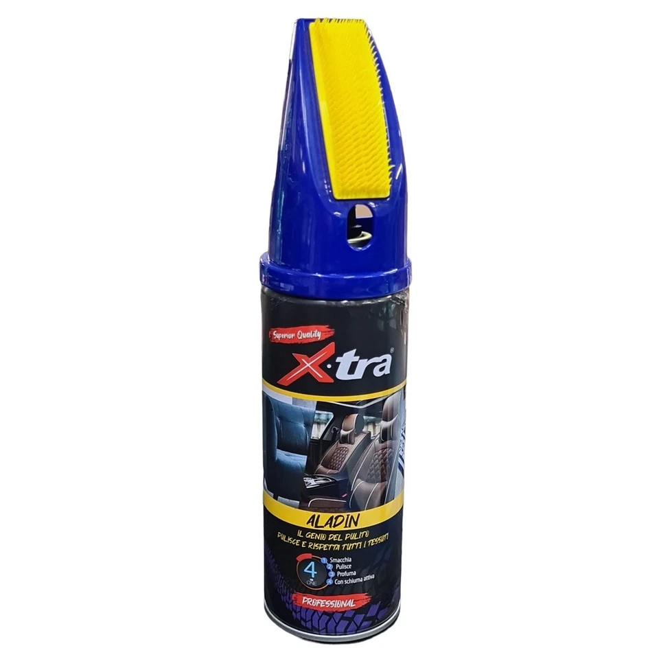 ROBERTAGOR XTRA PULISCI SEDILI PULITORE TESSUTI AUTO SCHIUMA SECCA RINNOVA ALADIN SMACCHIA XTRA