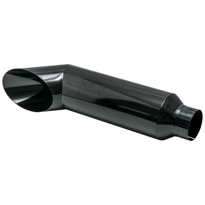 Exhaust Stack Tip 5'' Inlet 8'' Outlet 36'' Long Miter Angle Cut Stainless Steel