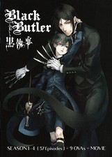 Black Butler Kuroshitsuji Season 1-4  Movie  9 OVA  Movie DVD English Dub 