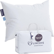 Luxury Canadian White Down Pillow - Soft  Supportive for All Sleepers
