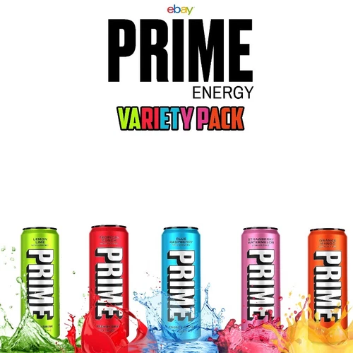 Prime Energy Drink Variety Pack All Five Flavors 12 Oz Prime Sports Drinks