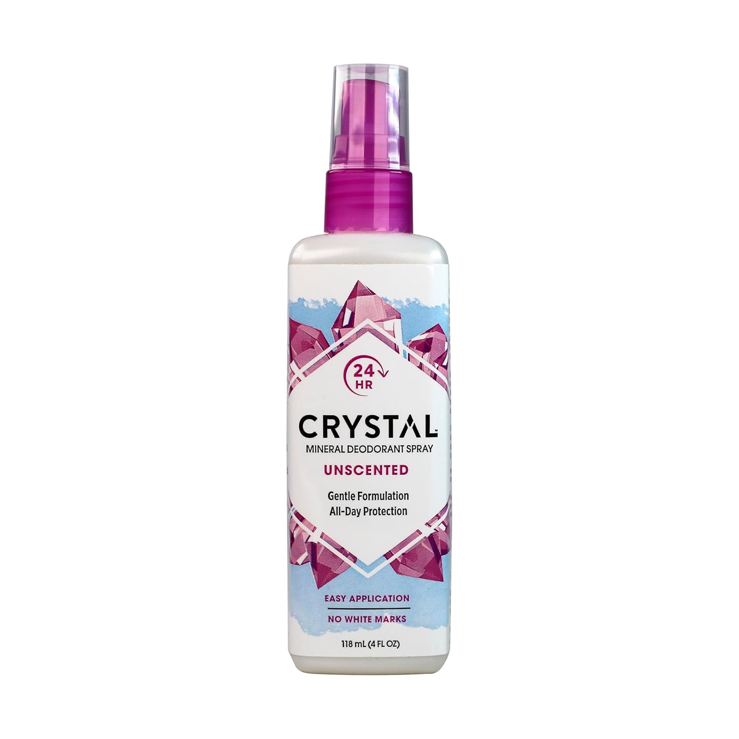 CRYSTAL Mineral Deodorant Spray- Unscented Body Deodorant wi