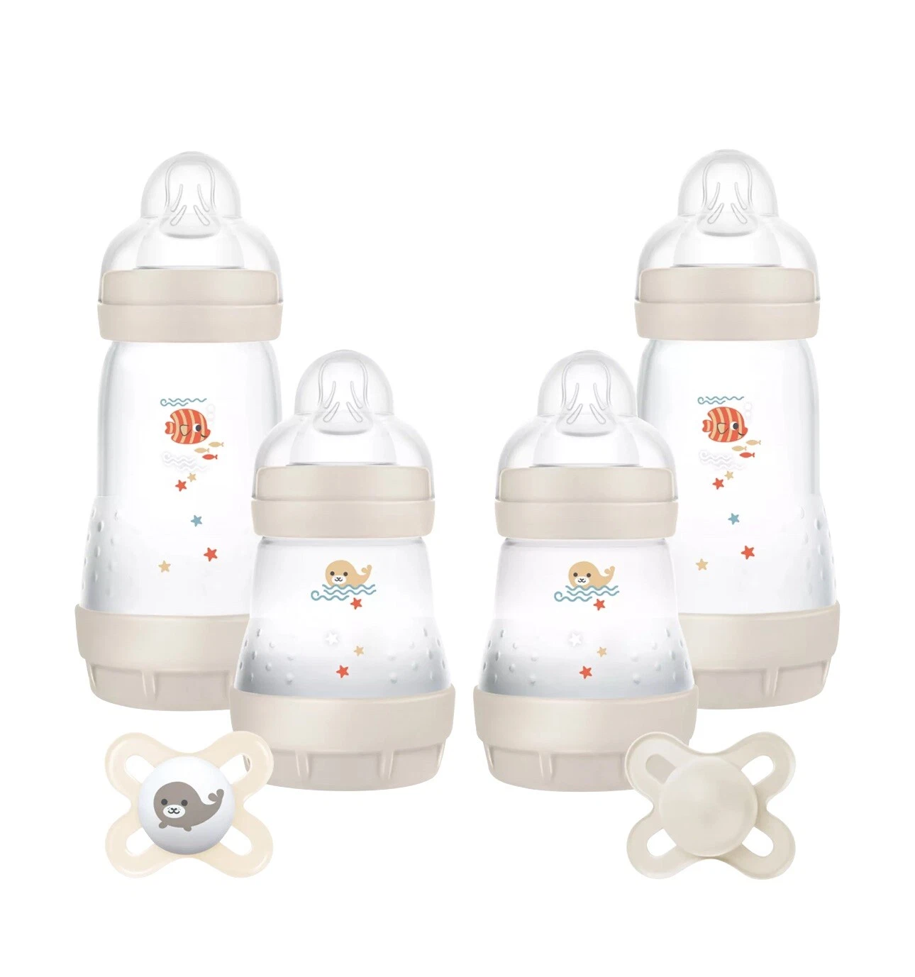 MAM Feed and Soothe Anti-Colic Newborn Baby Bottle & Soother Gift Set