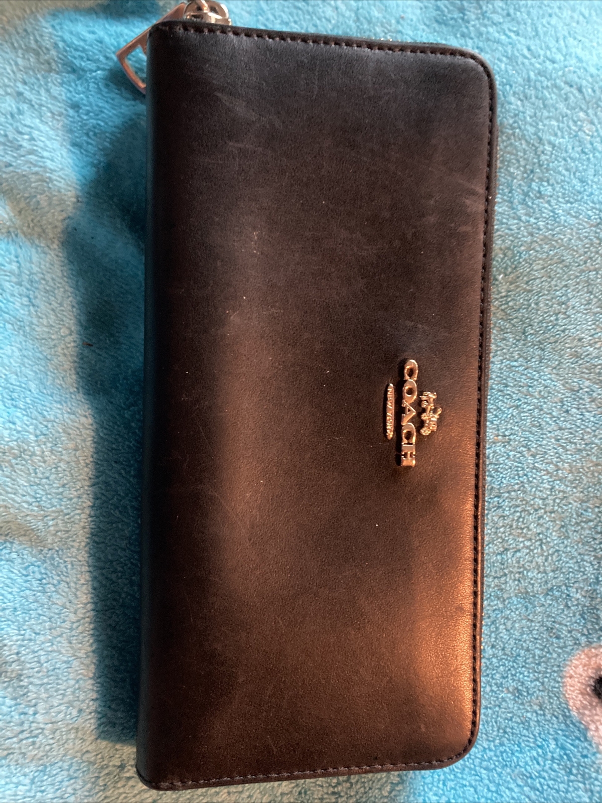 Coach Women's Black Zip Wallet eBay