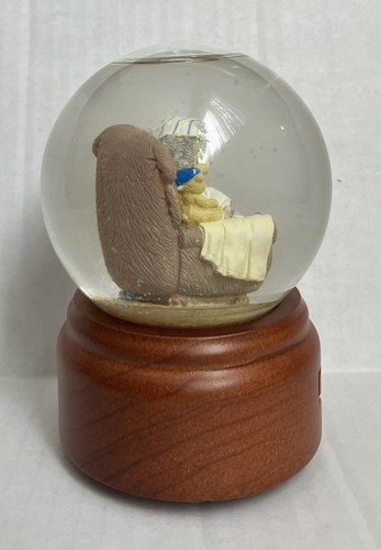 Vtg 90s Robert Raikes Musical Snowdome Benjamin SIGNED Rare Manufacturing Error - Picture 3 of 8